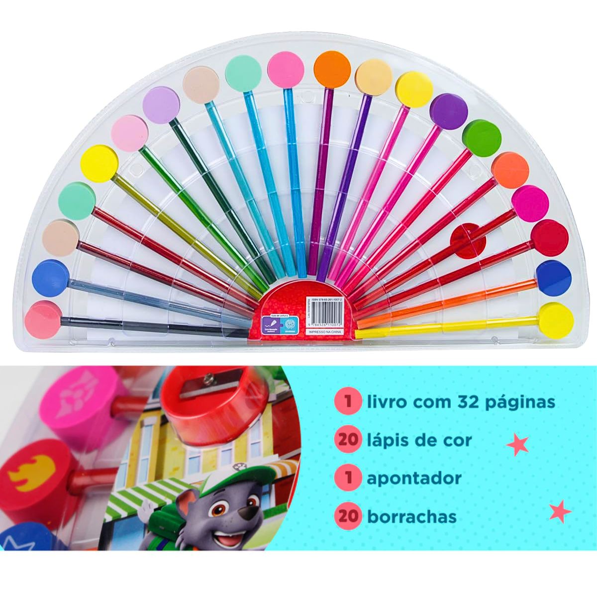 Kit Livro De Colorir E Atividades Borrachas Divertidas Patrulha Canina - Ciranda Cultural Kit Livro De Colorir E Atividades Borrachas Divertidas Patrulha Canina - Ciranda Cultural